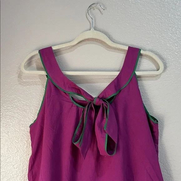 Twentyone Women’s Magenta Floral Embroidered Mini Dress Sz M Ruffle Sleeveless - Picture 9 of 9